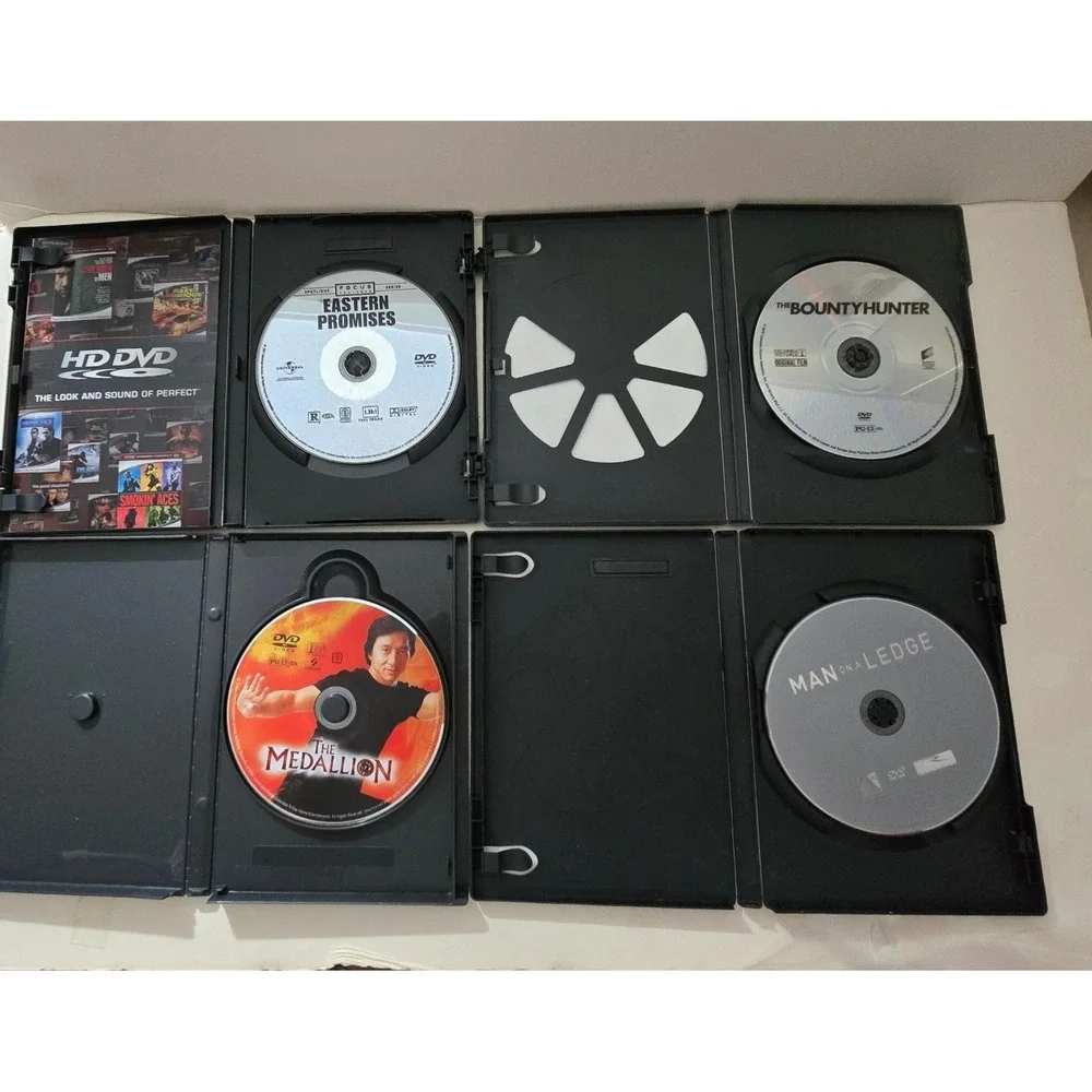 Lot of 4 Action Thriller DVDs Eastern Promises Bounty Hunter Medallion Man Ledge